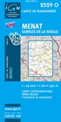 Wandelkaart 2529O Menat Gorges de la Sioule  | IGN - Institut Géographique National