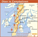 Fietskaart Oban to Campbeltown via Tarbert (Schotland) | Sustrans