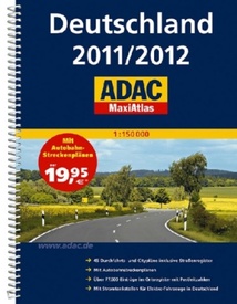 Wegenatlas - Atlas - Opruiming Deutschland Maxi-atlas 2011-2012  | ADAC