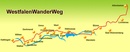 Wandelkaart Westfalen wanderweg | LVA Nordrhein Westfalen