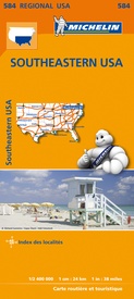 Wegenkaart - landkaart 584 Southeastern USA - Zuidoost USA | Michelin