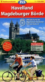 Fietskaart - Opruiming 8 ADFC Radtourenkarte Havelland - Magdeburger Borde | BVA BikeMedia
