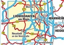 Wandelkaart RP Wandern und Radwandern zwischen Rhein und Pfälzerwald | LVA Rheinland Pfalz