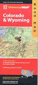 Wegenkaart Colorado & Wyoming | Universal Map
