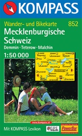 Wandelkaart 852 Mecklenburgische Schweiz | Kompass