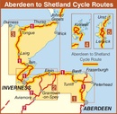 Fietskaart NCN Aberdeen to Shetland Cycle Route Map | Sustrans
