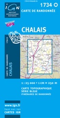 Wandelkaart - Topografische kaart 1734O Chalais | IGN - Institut Géographique National