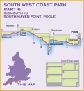 Wandelkaart South West Coast Path 6 | Harvey Maps