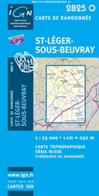 Wandelkaart - Topografische kaart 2825O St Leger Sous Beuvray | IGN - Institut Géographique National