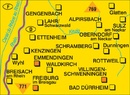 Wandelkaart 770 Schwarzwald mitte / Zwarte woud | Kompass