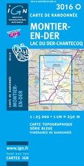 Wandelkaart - Topografische kaart 3016O Montier-En-Der Lac Du Der-Chantecoq | IGN - Institut Géographique National
