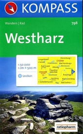 Wandelkaart 798 Westharz | Kompass