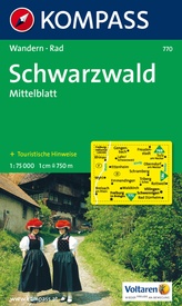 Wandelkaart 770 Schwarzwald mitte / Zwarte woud | Kompass