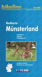 Fietskaart NRW1 Bikeline Radkarte Münsterland | Esterbauer