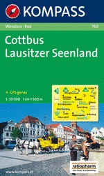 Wandelkaart 760 Cottbus-Lausitzer Seenland | Kompass
