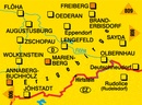 Wandelkaart 807 Erzgebirge, Mittleres | Kompass