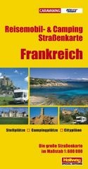 Wegenkaart - landkaart Campingkaart Frankreich Reisemobil- & Camping Strassenkarte | Hallwag