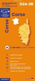 Wegenkaart - landkaart D2A2B Corse - Corsica | IGN - Institut Géographique National