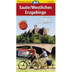 Fietskaart - Opruiming 13 ADFC Radtourenkarte Saale - Westliches Erzgebirge | BVA BikeMedia