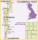 Wandelkaart Cumbria Way | Harvey Maps