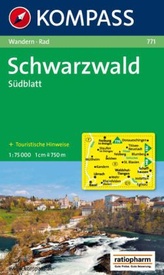 Wandelkaart 771 Schwarzwald sud / Zwarte Woud | Kompass