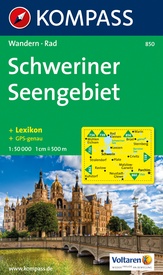 Wandelkaart 850 Schweriner Seengebiet | Kompass