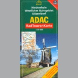 Fietskaart 21 Niederrhein westliches Ruhrgebiet Dusseldorf | ADAC