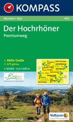 Wandelkaart 463 Der Hochrhöner Premiumweg | Kompass