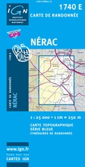 Wandelkaart - Topografische kaart 1740E Nérac | IGN - Institut Géographique National