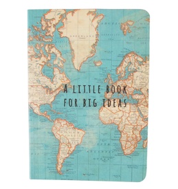 Notitieboekje - Reisdagboek met Vintage wereldkaart | Sass & Belle