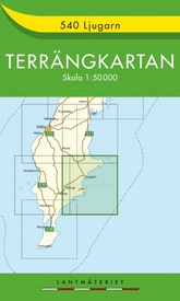 Wandelkaart - Topografische kaart 540 Terrängkartan Ljugarn | Lantmäteriet