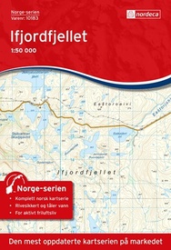 Wandelkaart - Topografische kaart 10183 Norge Serien Ifjordfjellet | Nordeca