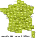 Fietskaart - Wegenkaart - landkaart 124 Nantes - Châteaubriant - Ancenis - St. Nazaire - Redon | IGN - Institut Géographique National