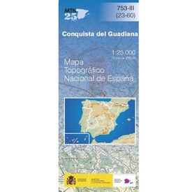 Topografische kaart 753-III Conquista del Guadiana | CNIG - Instituto Geográfico Nacional1