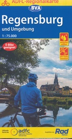 Fietskaart ADFC Regionalkarte Regensburg & Umgebung | BVA BikeMedia
