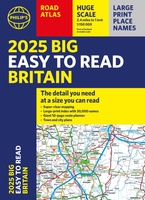 Philip's Easy to Read Road Atlas of Britain 2025  | A3-Formaat | Paperback