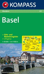 Wandelkaart 127 Basel | Kompass