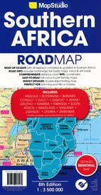 Wegenkaart - landkaart Southern Africa - Zuidelijk Afrika | MapStudio