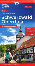 Fietskaart 24 ADFC Radtourenkarte Schwarzwald Oberrhein | BVA BikeMedia