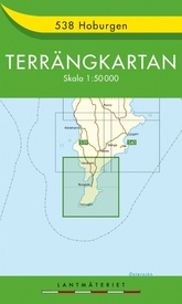 Wandelkaart - Topografische kaart 538 Terrängkartan Hoburgen | Lantmäteriet