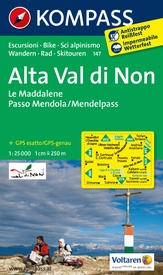 Wandelkaart 147 Alta Val di Non - Le Maddalene - Passo Mendola/Mendelpass | Kompass