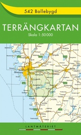 Wandelkaart - Topografische kaart 542 Terrängkartan Bollebygd | Lantmäteriet
