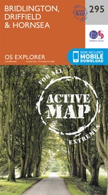 Wandelkaart - Topografische kaart 295 OS Explorer Map | Active Bridlington / Driffield / Hornsea | Ordnance Survey