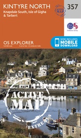 Wandelkaart - Topografische kaart 357 OS Explorer Map | Active Kintyre North | Ordnance Survey