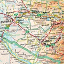 Wegenkaart - landkaart Silk Road Countries - Zijde Route | Gizi Map