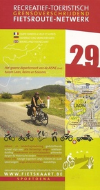 Fietskaart 29 Fietsroute-Netwerk  Het groene departement van de Aisne (Zuid) tussen Laon, Reims en Soissons | Sportoena