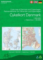 Cykelkort Danmark and Copenhagen – Cycle Map of Denmark