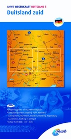 Wegenkaart - landkaart Duitsland 5. Duitsland zuid | ANWB Media