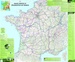 Wandkaart 70055 Poster Voies vertes & véloroutes - Groene Fietspaden - Groene fietsroutes Frankrijk | 98 x 119 cm | IGN - Institut Géographique National