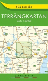 Wandelkaart - Topografische kaart 526 Terrängkartan Lessebo | Lantmäteriet
